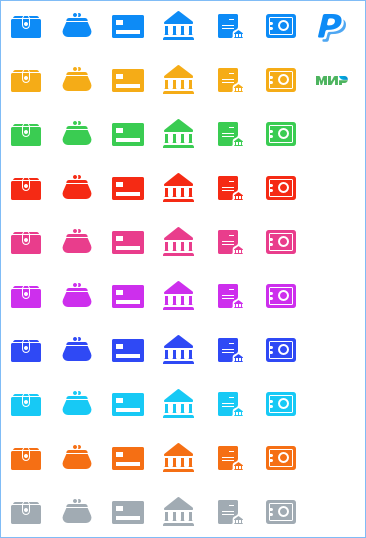 Home Bookkeeping. New account icons.
