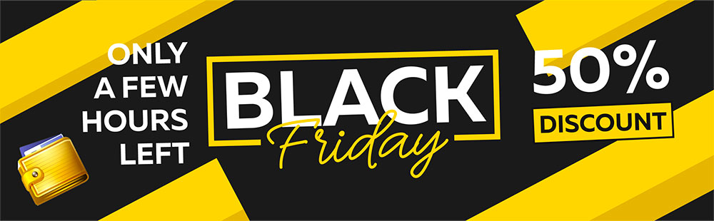 Black Friday - Discount 50!
